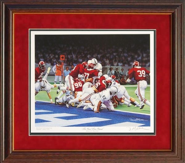 "Goal Line Stand" mini print framed