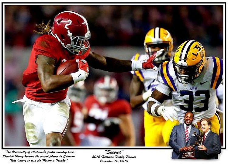 "SECOND" PRINT HENRY HEISMAN MINI PRINT BY RIGGINS