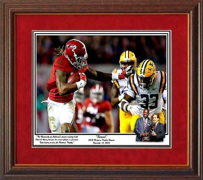 "Second" Henry Heisman framed print by Riggins