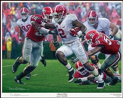 The Washout Daniel Moore Derrick Henry mini print vs Georgia