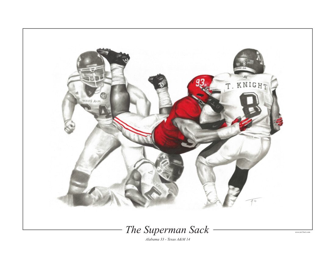 The Superman Sack Jonathan Allen print by Atchenson