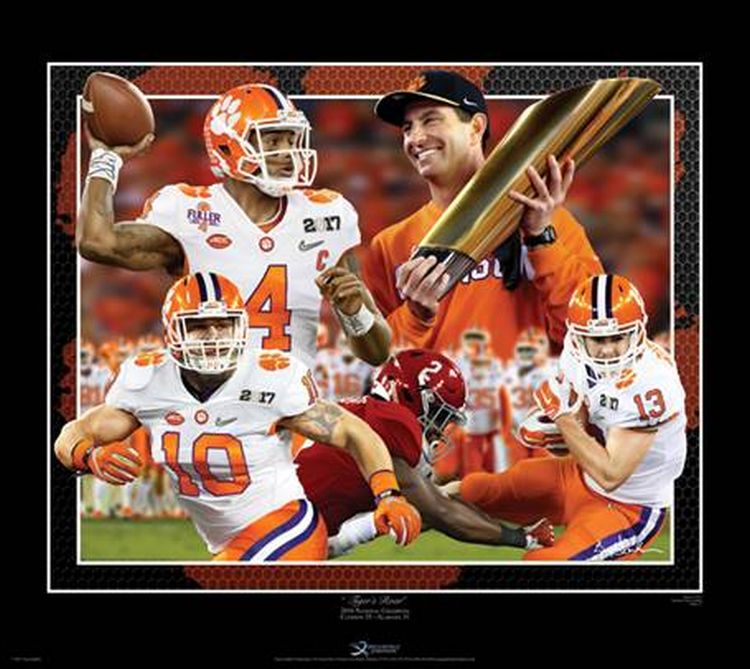 Tiger's Roar Clemson mini print by Gamble