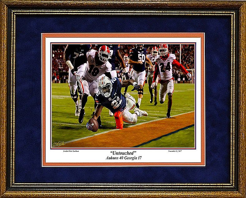 Untouched Kerryon Johnson framed print