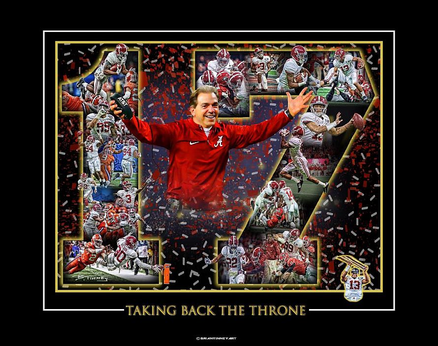 Taking Back the Throne Championship mini print by Tinney