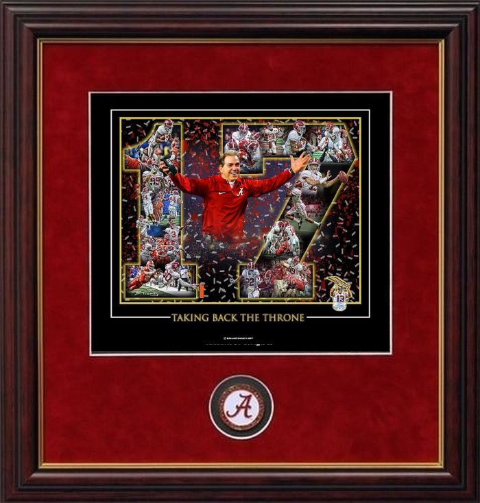 TAKING BACK THE THRONE CHAMPIONSHIP MINI PRINT FRAMED with coin