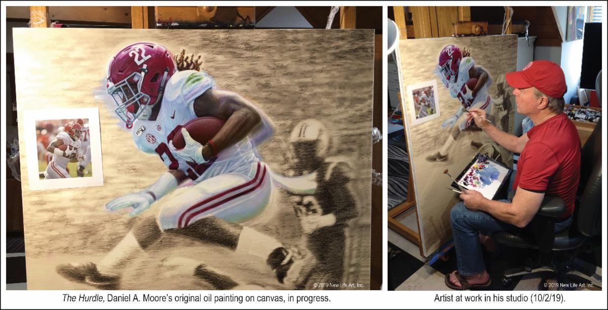 The Hurdle Najee Harris Daniel Moore Regular Edition Print - Image 3