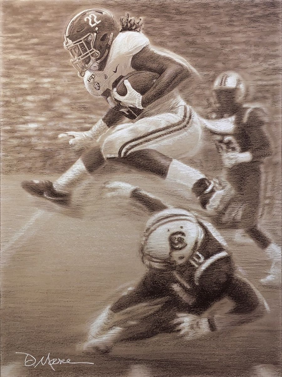 The Hurdle Najee Harris Daniel Moore Regular Edition Print - Image 2