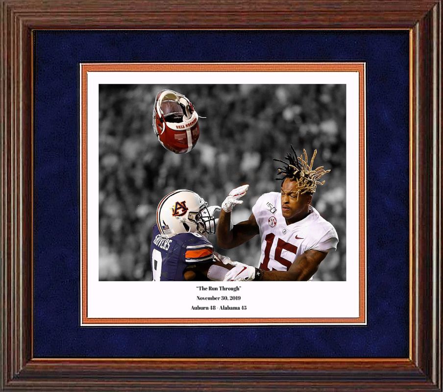 The Run Through Shivers thru McKinney Iron Bowl 2019 print Framed