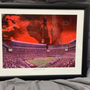 Defender of the Tide Bryant Denny Stadium Elephant Print Framed