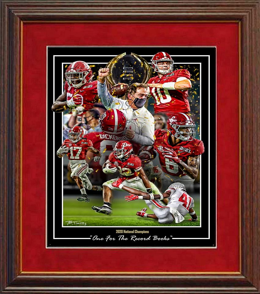 One For the Record Books Tinney print Framed