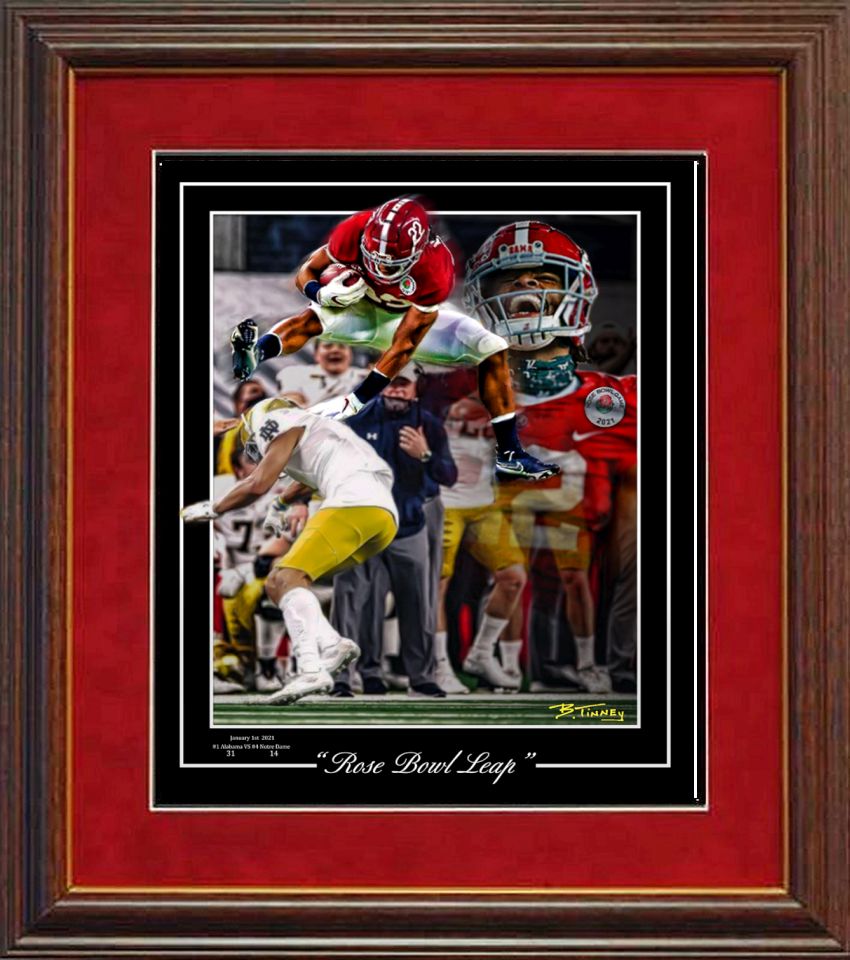 Rose Bowl Leap Framed by Tinney