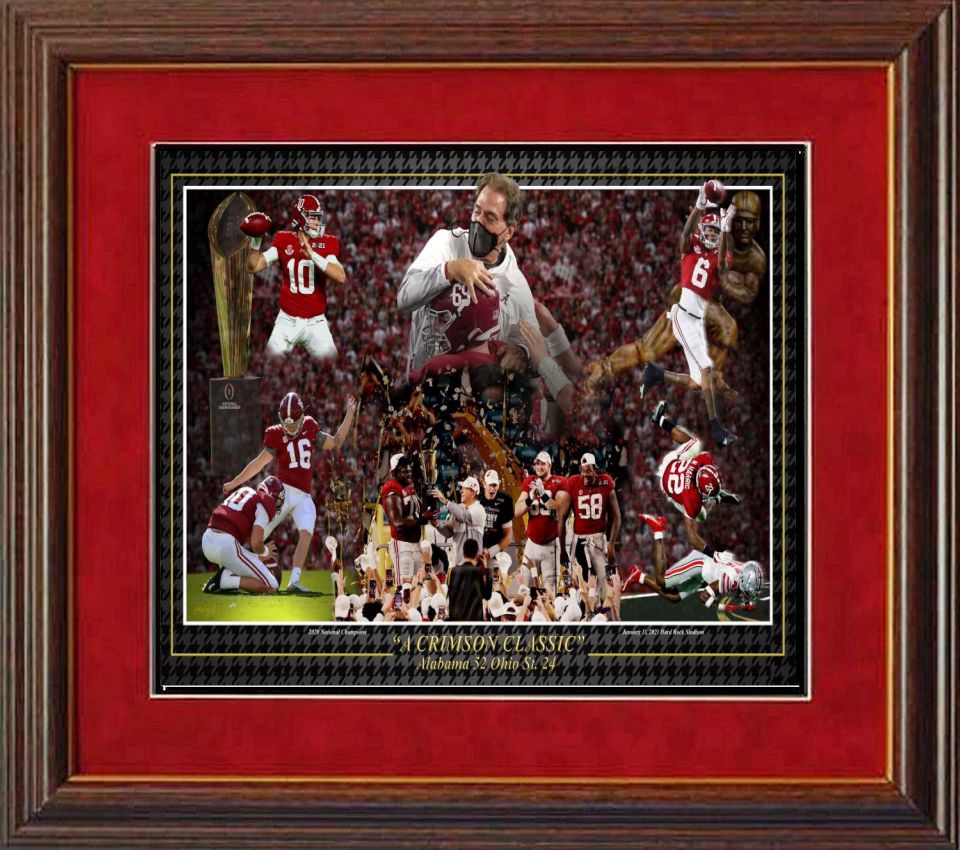 A Crimson Classic Pitt's framed print