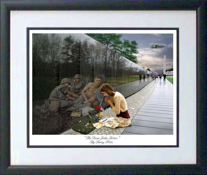 The Dear John Letter by Larry Pitts framed print