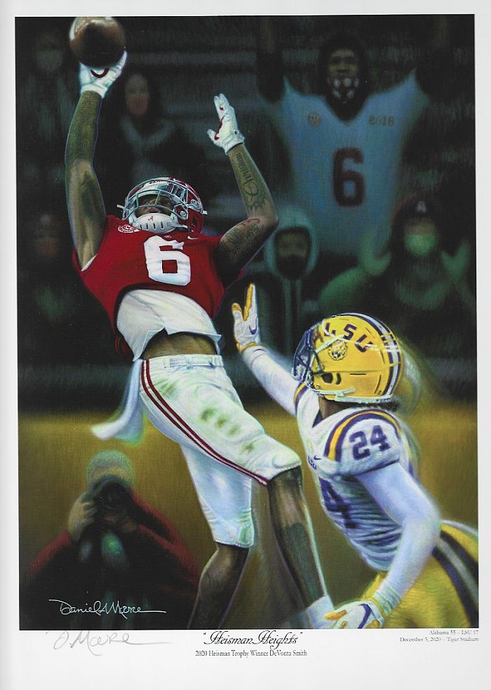 Heisman Heights Daniel Moore mini print Devonta
