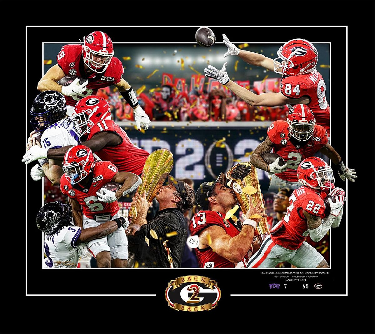 Back 2 Back Large print by Tinney