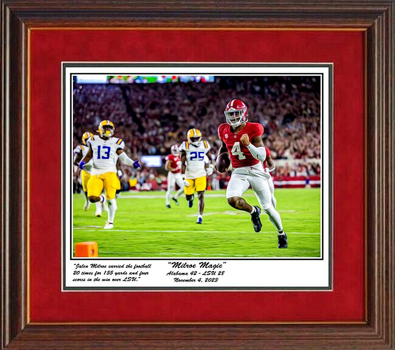 Milroe Magic framed print