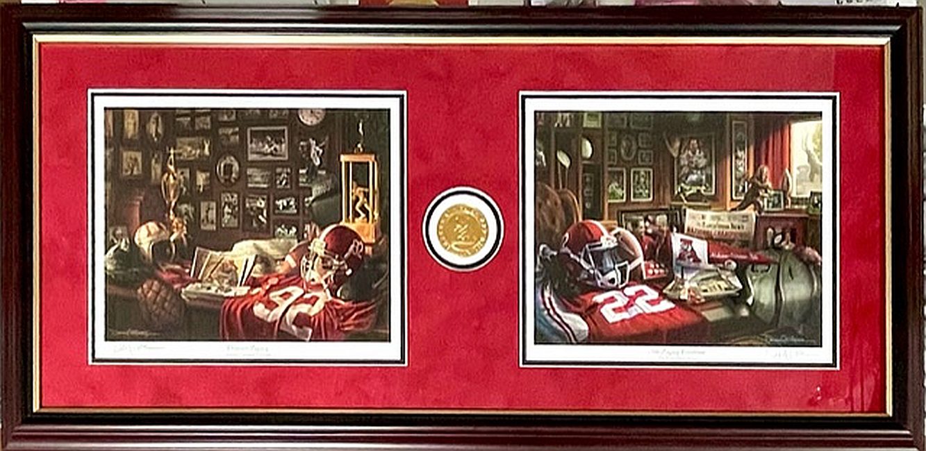 Crimson Legacy Continues dual framed prints Horizontal