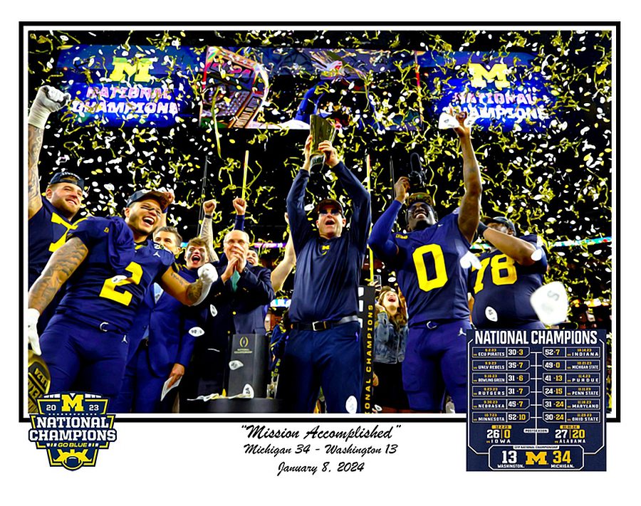 Mission Accomplished 2023 National Championship print