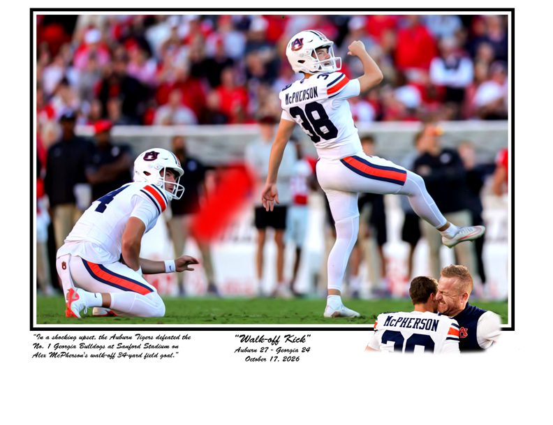 Walk-Off Kick McPherson Print