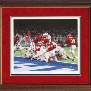 "Goal Line Stand" mini print framed
