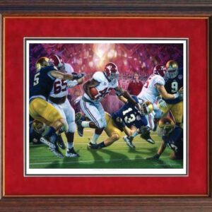 Daniel Moore Crimson Dynasty Framed Alabama Football Prints National Championship 2013