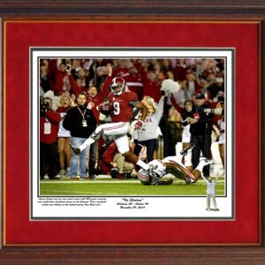 The Shootout 2014 Iron Bowl Amari Cooper Touchdown Print Framed by Riggins
