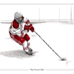 The Frozen Tide Hockey print by Atchenson