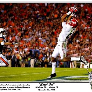 Catch Six 2015 Iron Bowl Coker to Stewart mini print by Riggins