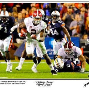 Pulling Away Derrick Henry Iron Bowl 2015 Large L/E print