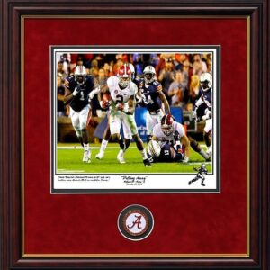 Pulling Away Derrick Henry Iron Bowl 2015 framed mini print/coin by Riggins