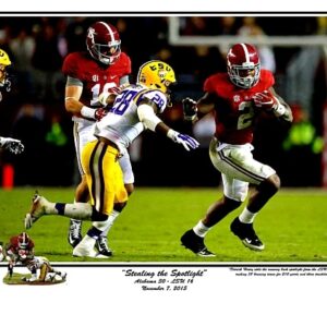 Stealing the Spotlight Derrick Henry vs LSU 2015 Large L/E print by Riggins