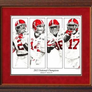 2015 National Champions Tim Atchenson framed mini print