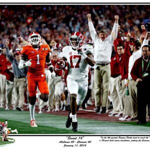 “Sweet 16″ 2015 National Championship Kenyan Drake Large print by Riggins