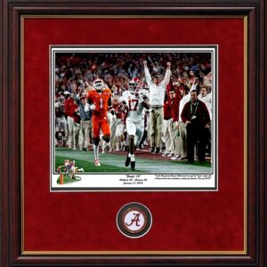 “SWEET 16″ 2015 NATIONAL CHAMPIONSHIP KENYAN DRAKE FRAMED Riggins PRINT & COIN