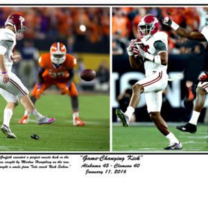 "Game-Changing Kick" 2015 CFP onside kick print by Riggins