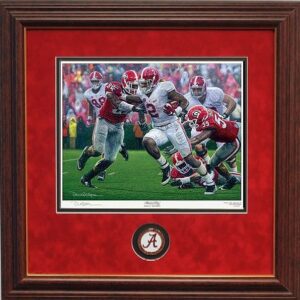 The Washout Daniel Moore Derrick Henry framed mini print with coin