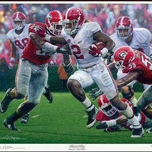 The Washout Daniel Moore Derrick Henry mini print vs Georgia