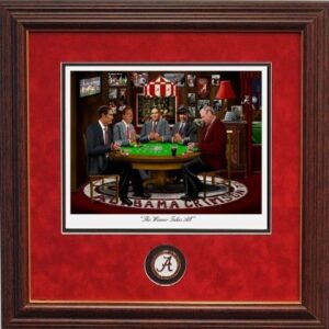 WINNER TAKES ALL FRAMED WITH COIN
