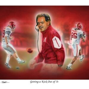 Getting a Kick Out of it mini print by Ben Teeter