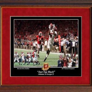 17TH NATIONAL CHAMPIONSHIP JUST TUA MUCH PASS FRAMED PRINT BY PITTS