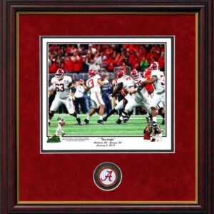 TUA-RRIFIC 17TH NATIONAL CHAMPIONSHIP FRAMED PRINT AND COIN