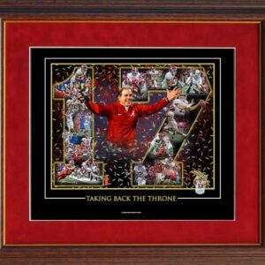 TAKING BACK THE THRONE CHAMPIONSHIP MINI PRINT FRAMED