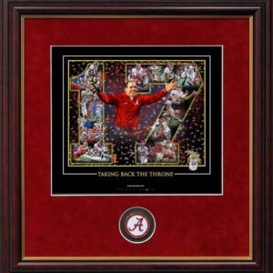 TAKING BACK THE THRONE CHAMPIONSHIP MINI PRINT FRAMED with coin