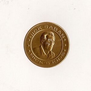 Nick Saban Embossed Gold Seal and Marker