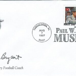 Bear Bryant First Day of Issue Stamp and Cachet set