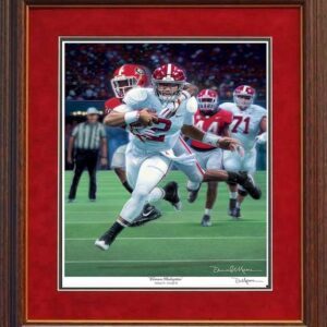 Crimson Redemption Jalen Hurts Daniel Moore framed print