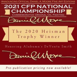 DANIEL MOORE 2020 NATIONAL CHAMP/HEISMAN REG ED PRINT BUNDLE