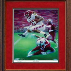 The Hurdle Daniel Moore mini print framed