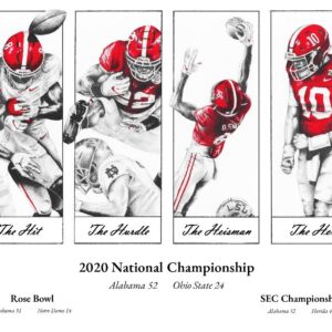 2020 National Championship/Rose Bowl/SEC Championship print