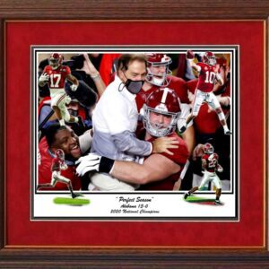 Perfect Season Riggins 2020 Championship Framed print